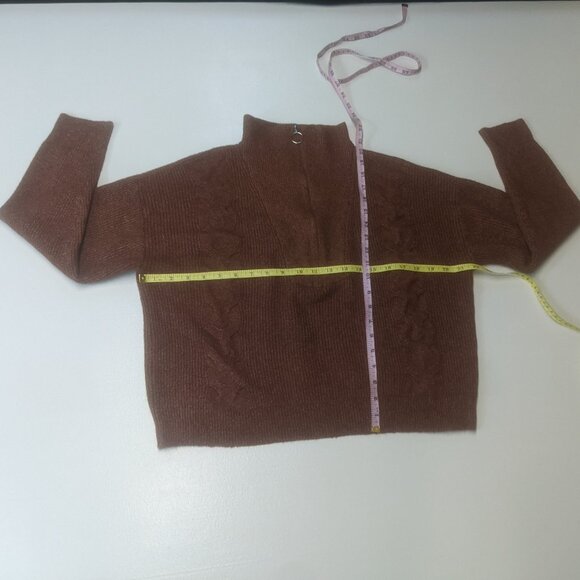 Love Ellie Sweater Size Large Rusty Brown - Picture 3 of 8